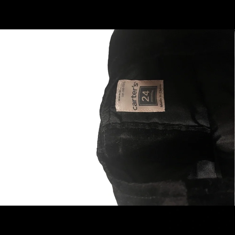 CARTER’S Black Velvet Dress - Picture 5 of 8